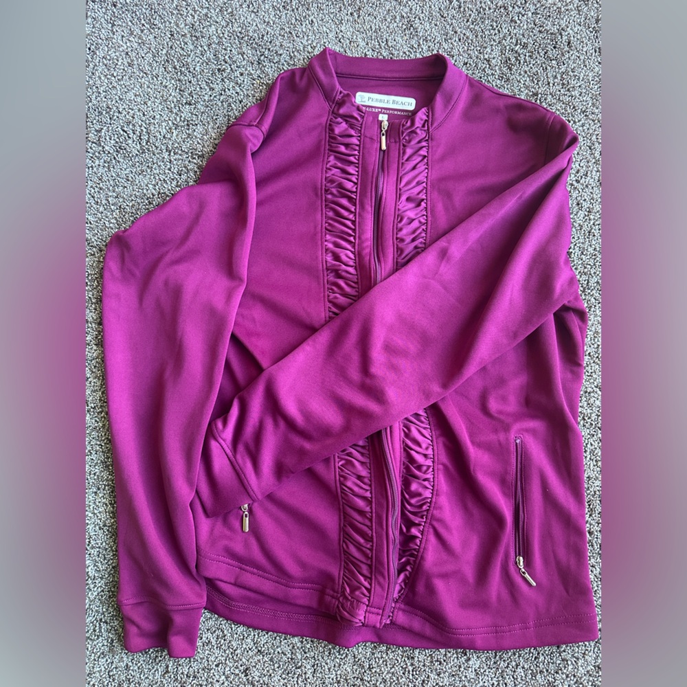 Pebble Beach Magenta Golf Performance Jacket